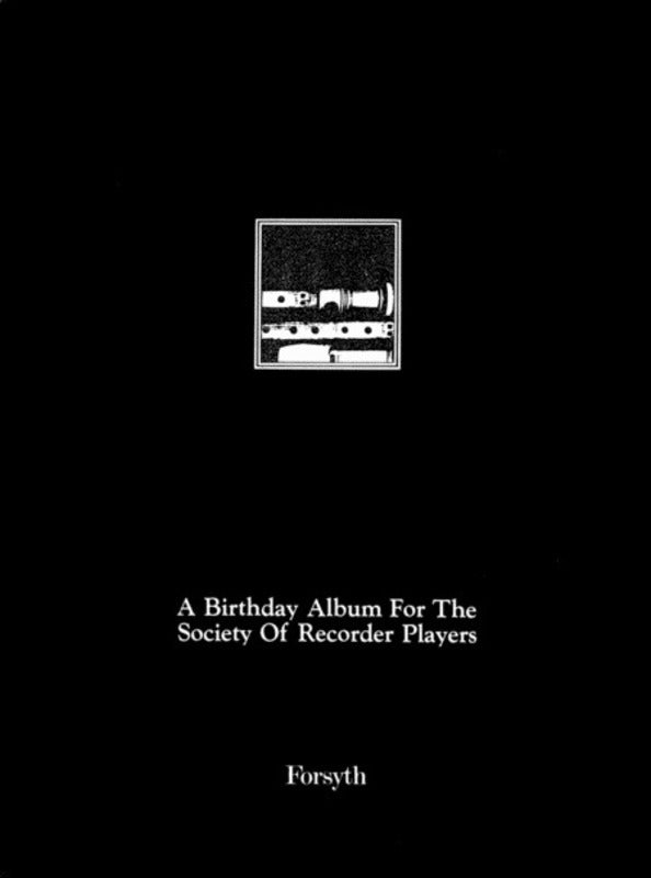 Society Of Recorder Players Birthday Album Book