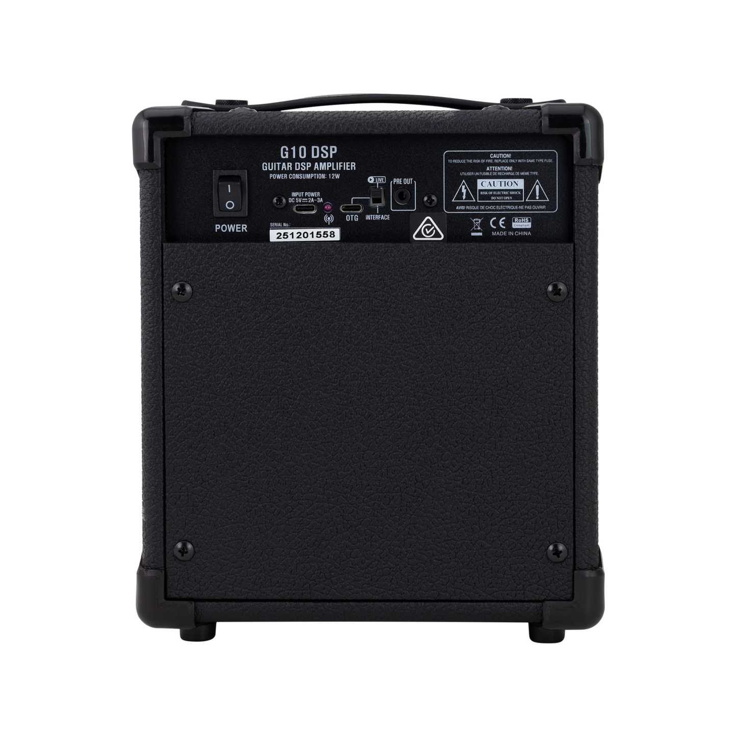 Belcat G10 DSP Guitar Combo Amplifier with Effects, Bluetooth Speaker, 10W Power, USB-C Recording, 5" Speaker, Clean/Overdrive Channels — view 2