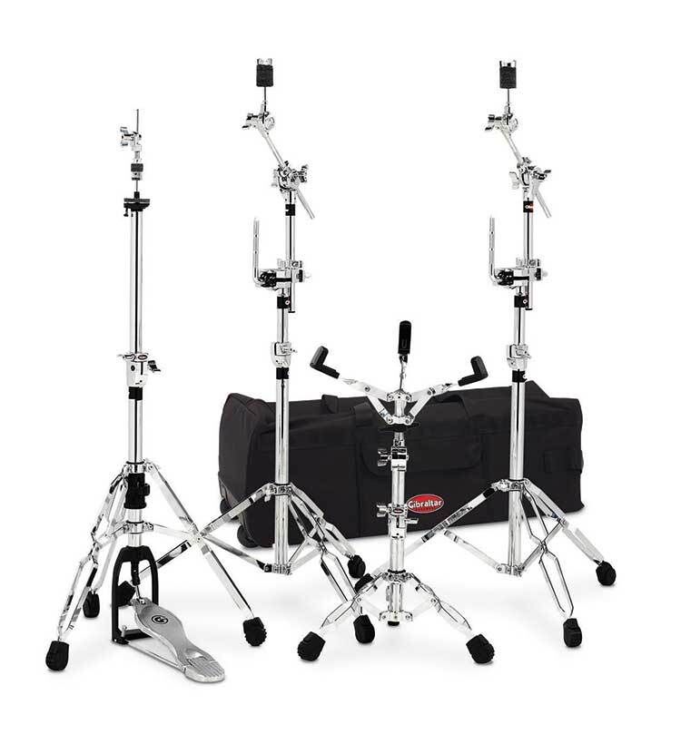 Gibraltar G6 Series Drum Hardware Gig Pack with 33" Rolling Bag and Stands