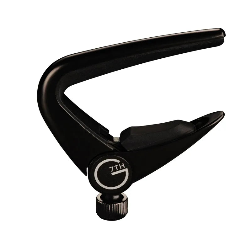 G7 Newport 6 String Adjustable Capo Satin Black