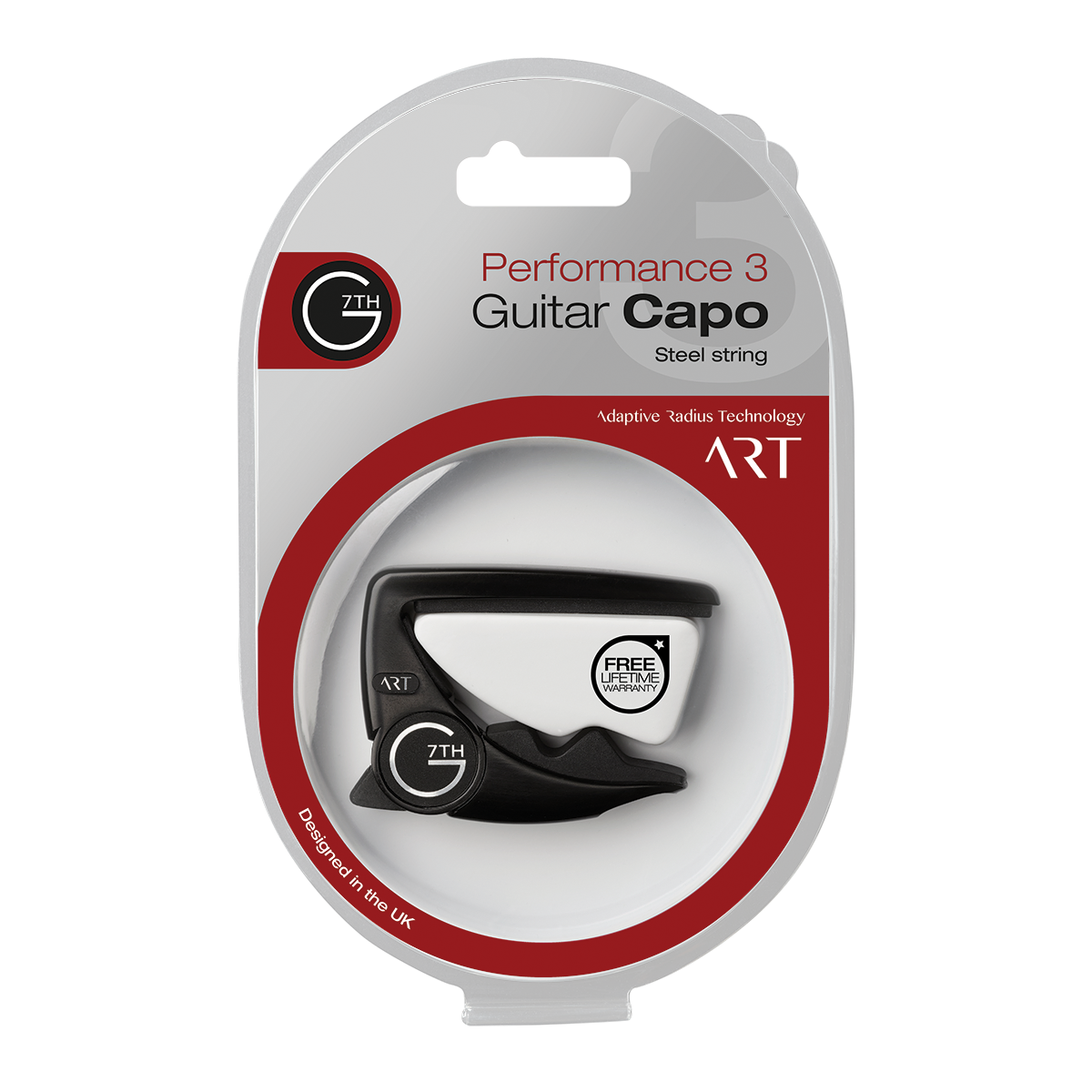 G7 Performance 3 Black Guitar Capo with Adaptive Radius Technology and Unique Tension Control — view 3