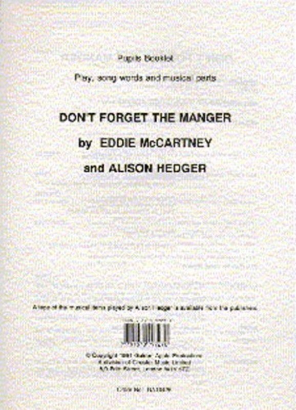 Hedger Dont Forget The Manger Pupils