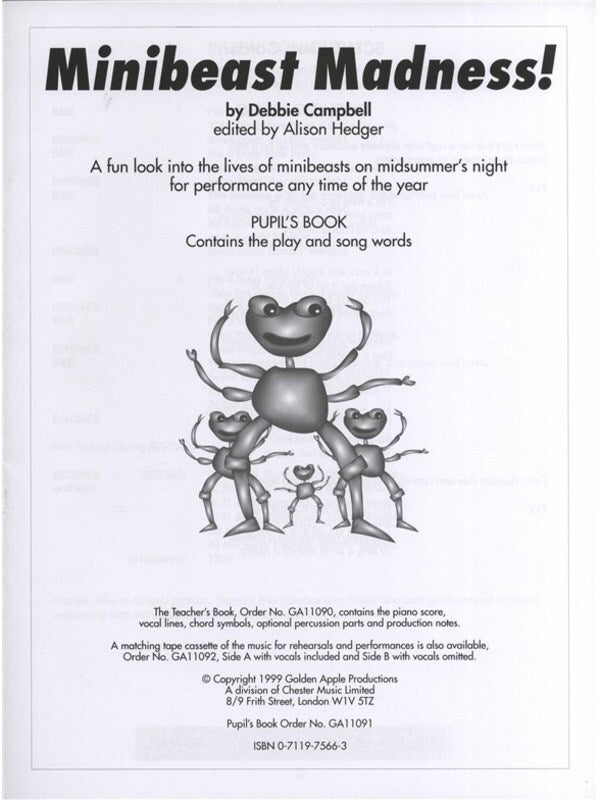 Campbell Minibeast Madness Pupil Book