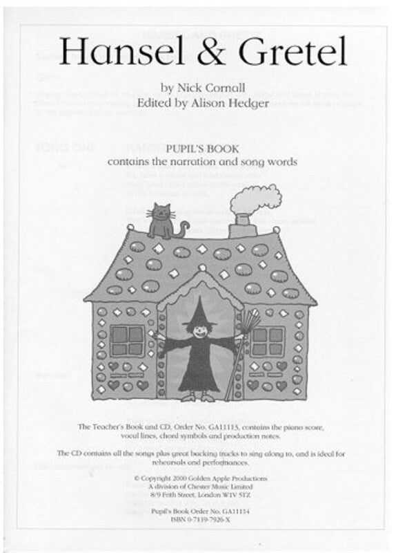 Hansel And Gretel Musical Pupils Book