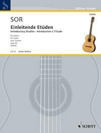 Sor Introductory Studies Op. 60 for Guitar by Schott Music, 20 Pages