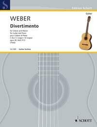 Weber Divertimento Op. 38 for Guitar and Piano, Schott Music, 28 Pages