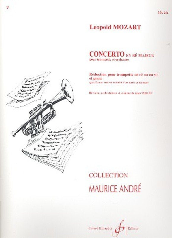 Mozart L - Concerto D Trumpet/Piano (Gerard Billaudot Editeur)