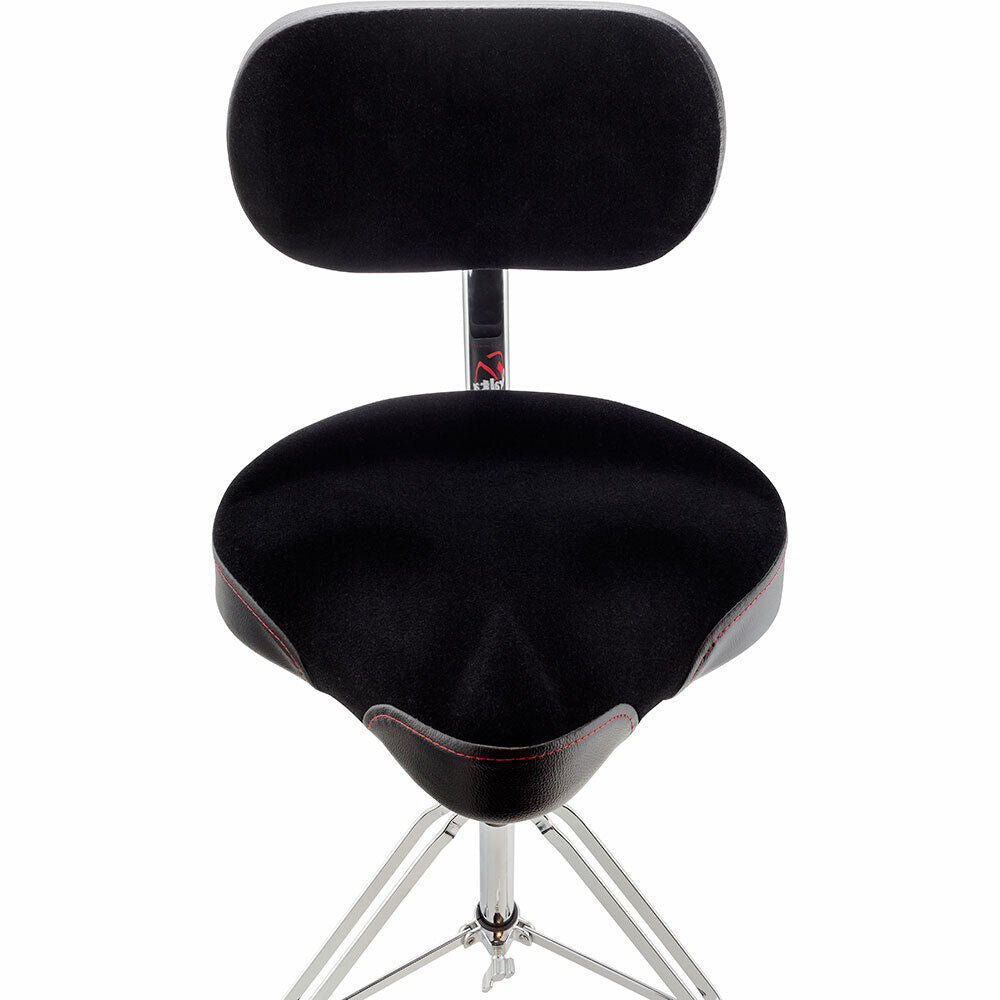 Gibraltar 9600 Series Drum Throne with Cordura Seat, Adjustable Backrest, Double Braced Tripod, Height 21"-27", Memory Foam Comfort — view 6