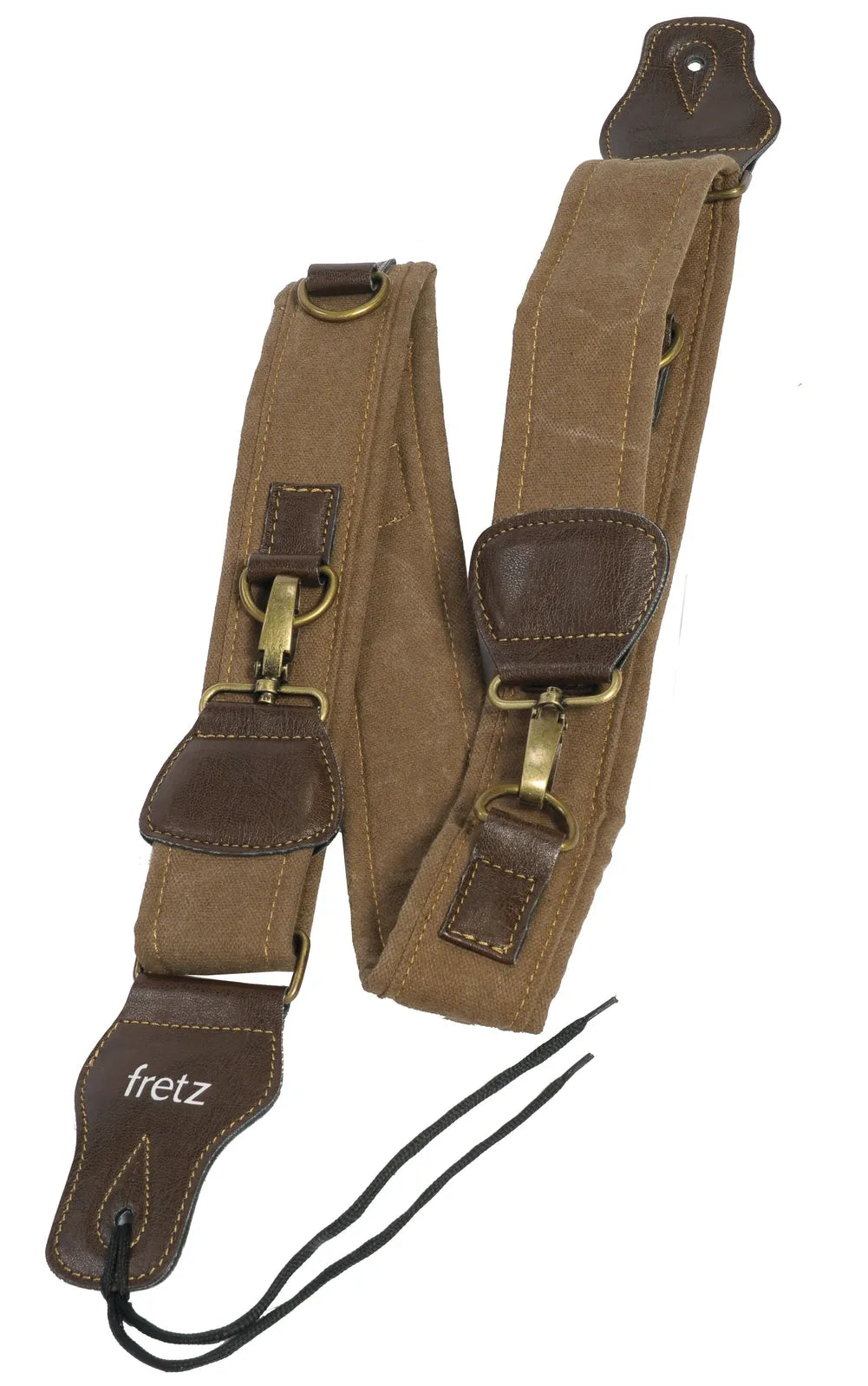 Fretz GKT-562 Adjustable Padded Guitar Strap with Metal Clip and Neck Attachment Cord