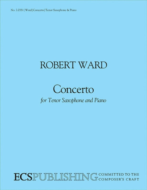 Concerto Tenor Sax/Piano Book