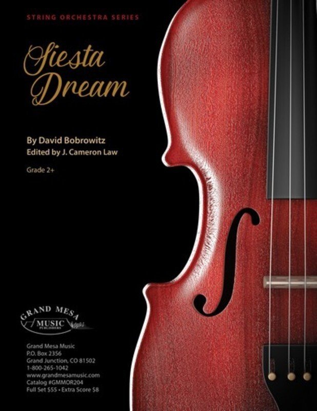 David Bobrowitz: Siesta Dream — String Orchestra SO2.5, Score & Parts (Grand Mesa Strings)