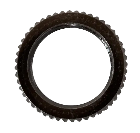 AMS Knurled Nut for Toggle Switch Black M12.0-1.25P