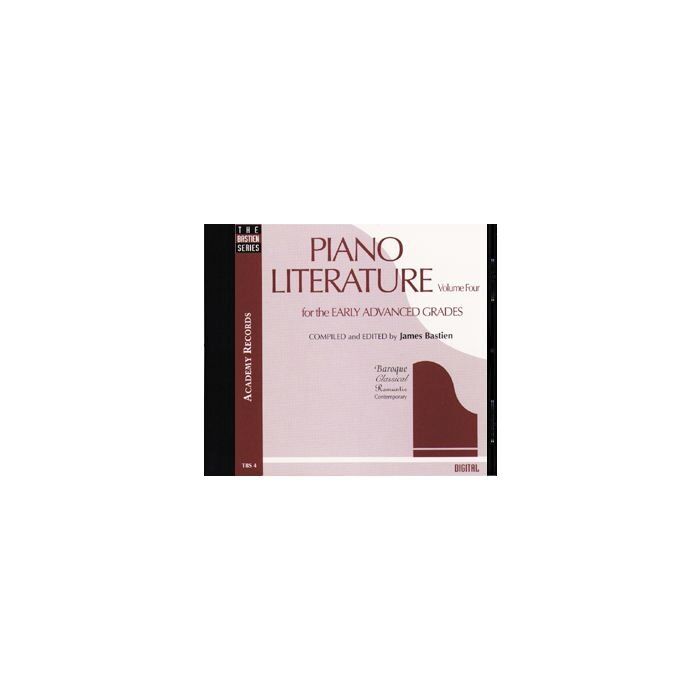 Piano Literature Vol 4 CD by Neil A. Kjos Music Company