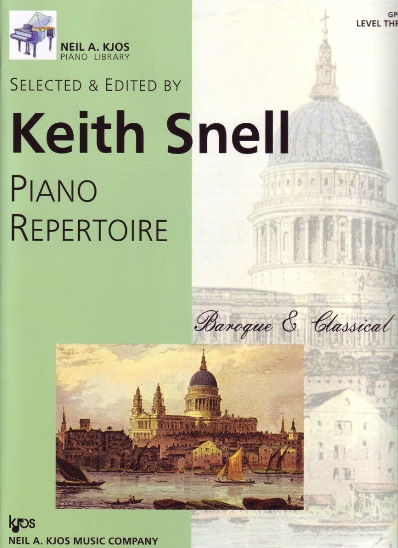 Piano Repertoire Baroque and Classical Level 3 by Neil A. Kjos Music Company, 32 Pages