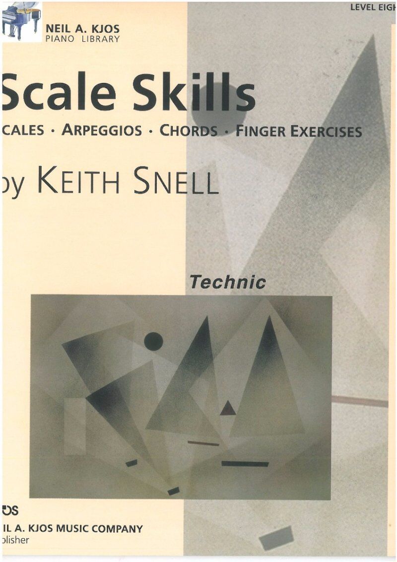 Scale Skills Level 8 for Piano by Neil A. Kjos Music Company, 36 Pages