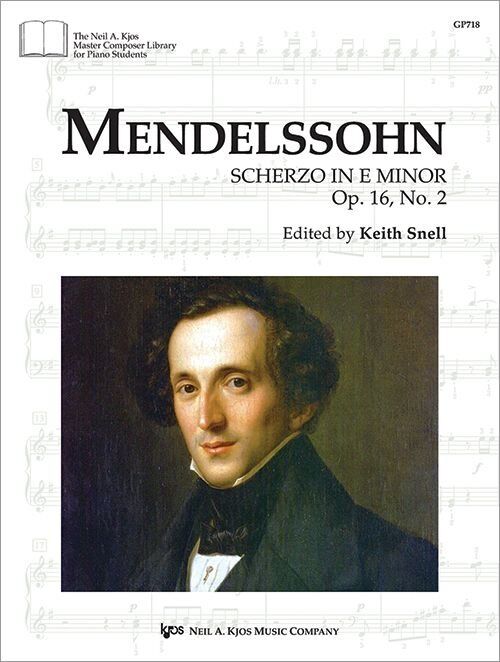 Mendelssohn - Scherzo in E Minor Op. 16 No. 2 for Piano Solo, 6 Pages