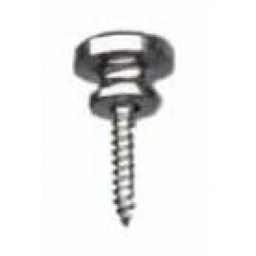 EAGLE - Nickel end pin with separate screw and felt washer, Dome top, guitar