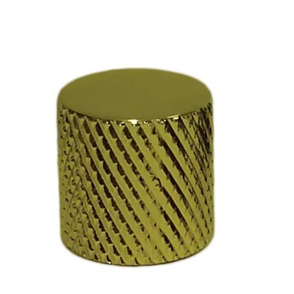 Dr Parts Control Knob Flat Top Gold Push Fit Nylon Insert