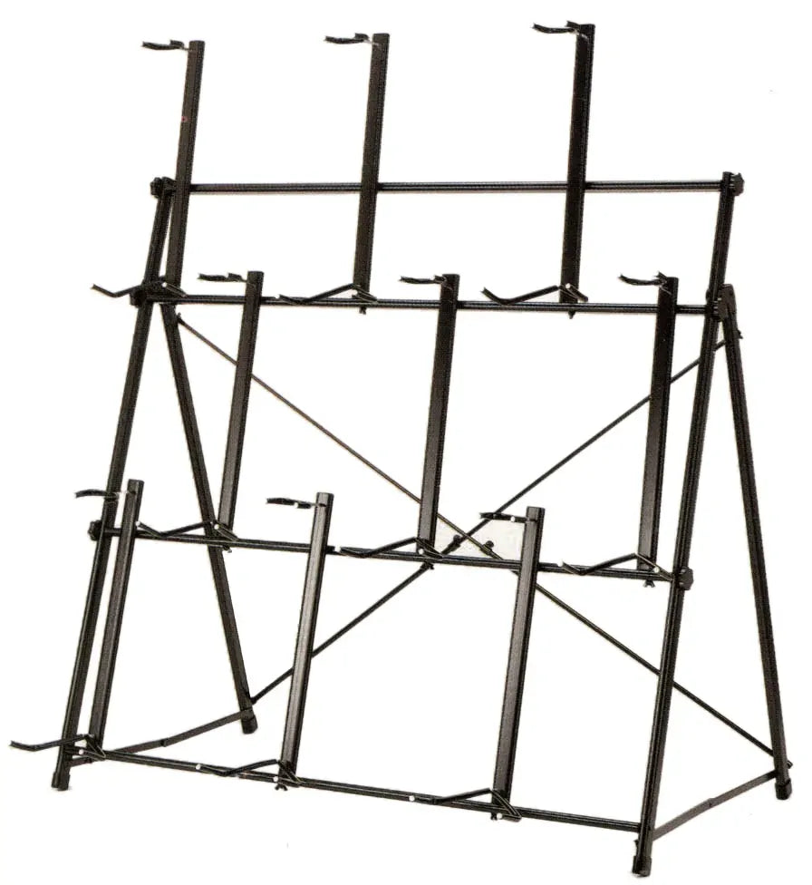 AMS Guitar Display Rack Holds 9 Guitars, Tubular Style, 1.4m H x 1.4m W
