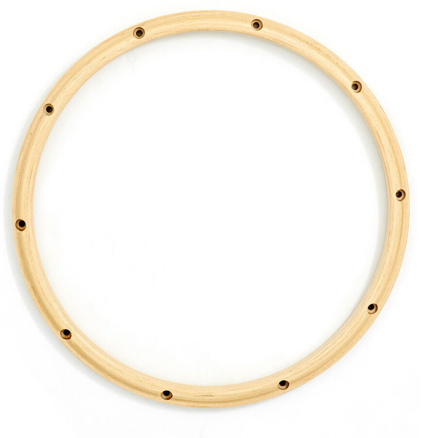 Gibraltar 14" 10 Lug Snare Batter Side Wood Hoop - Maple Wood, Contoured Design