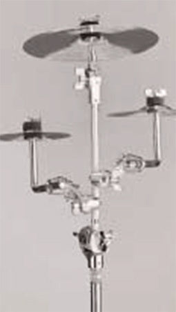Gibraltar Tri Cymbal Mounting System with L-rod and Boom Attachments