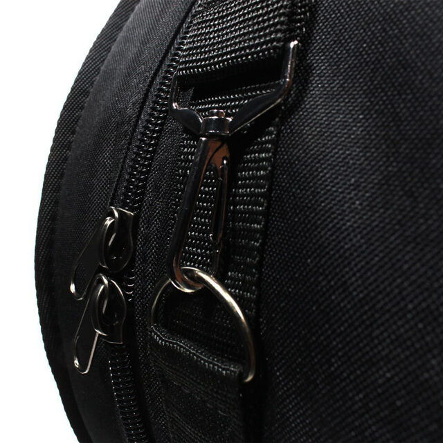 GT Deluxe 10" x 9" Tom Drum Bag - Black, 600 Denier Nylon, High-Density Padding, Lined Interior, Heavy Duty Zippers, Padded Handles & Straps — view 5
