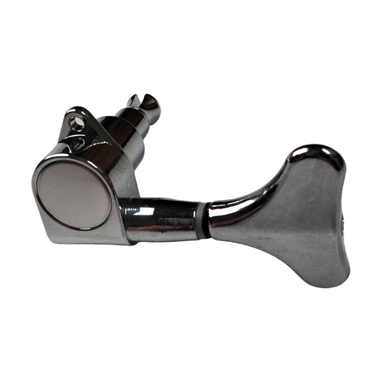 GT Left-Handed Electric Bass Guitar Tuning Machines Chrome Finish (4-Inline) — view 6