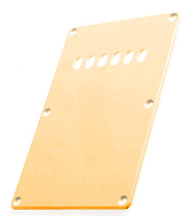 GT ABS Ivory Tremolo Spring Cover Back Plate with Holes (Pk-1)