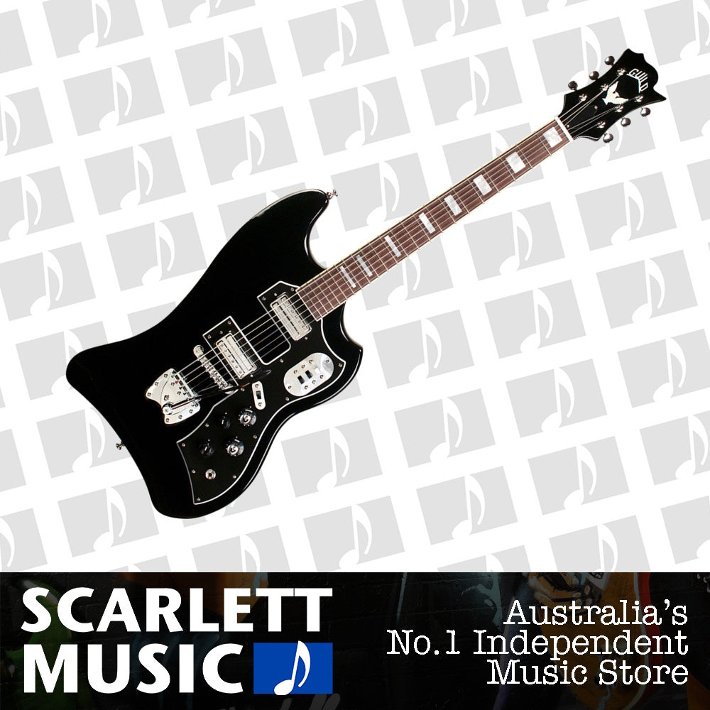 Guild S-200 T Bird Electric Guitar Gloss Black — view 2
