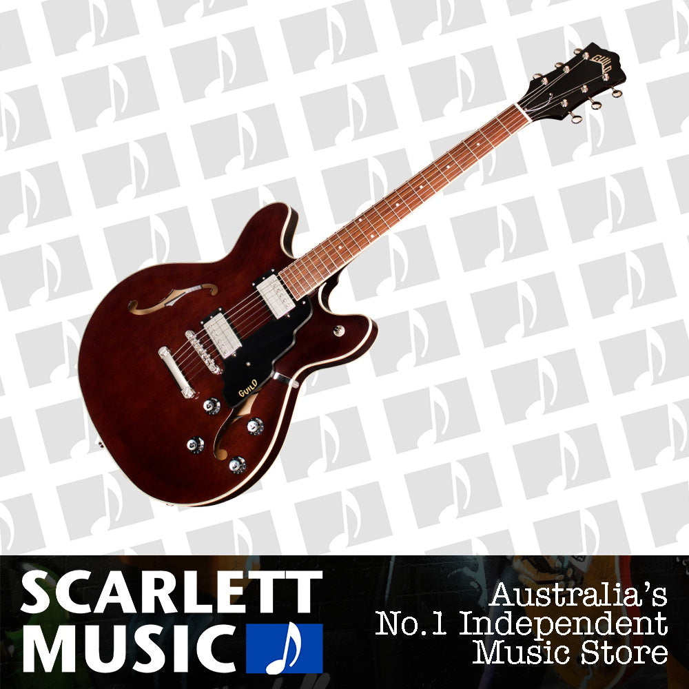 Guild Starfire I DC Semi Hollow Body Electric Guitar Vintage Walnut — view 2