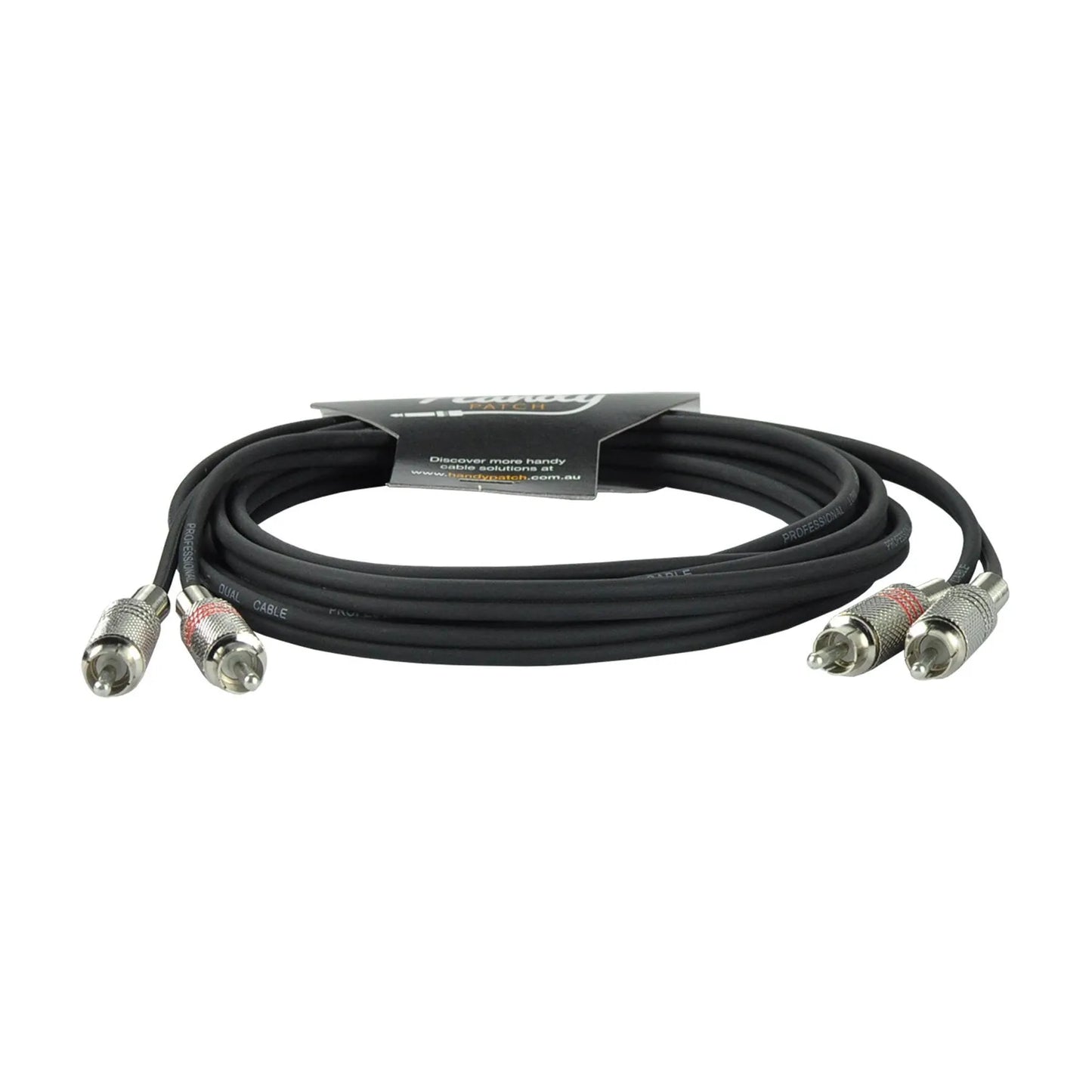 Handy Patch Male Stereo RCA to Male Stereo RCA Cable - 3m — view 2