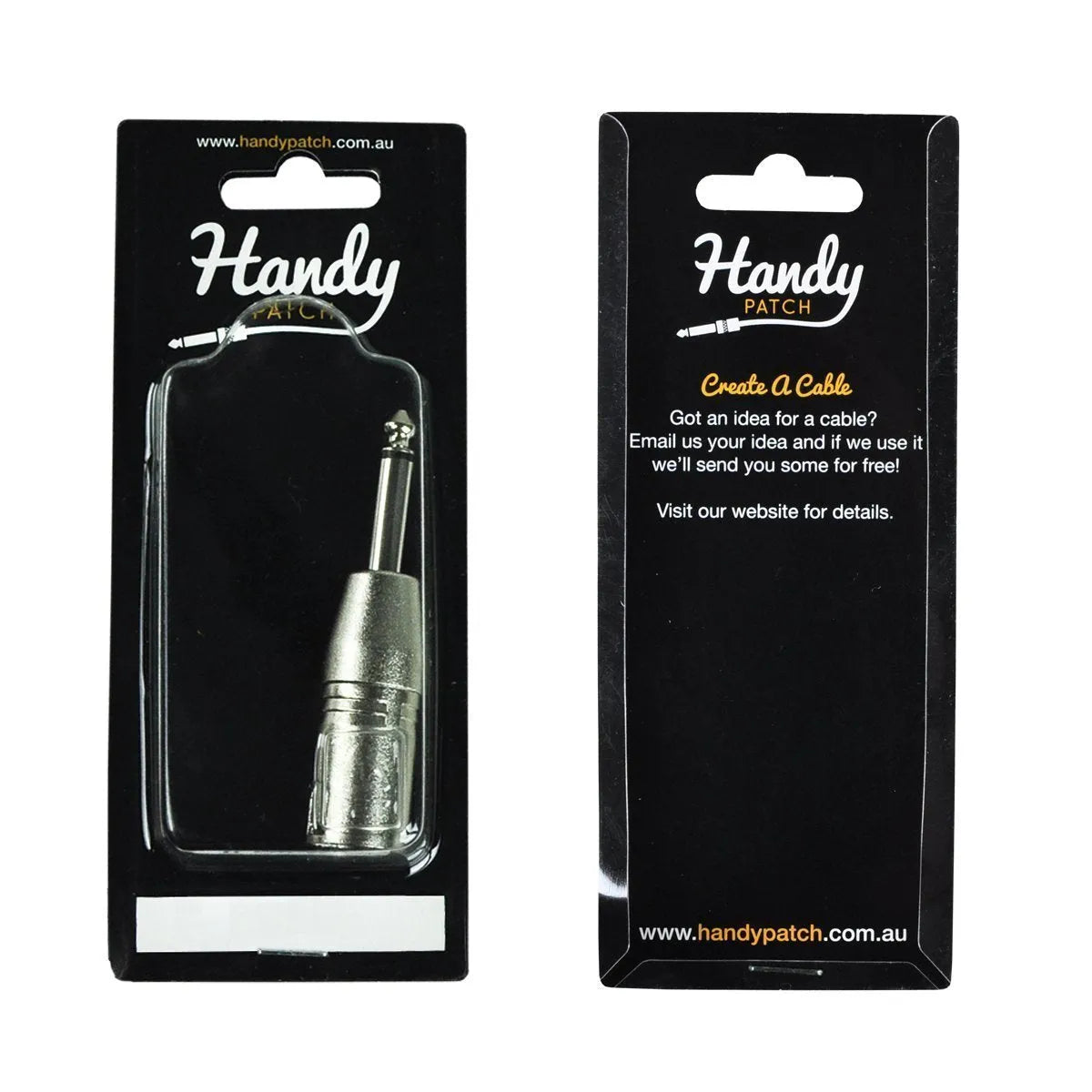 Handy Patch Male XLR to Male Phono Adaptor Connector H-MX-MP — view 2