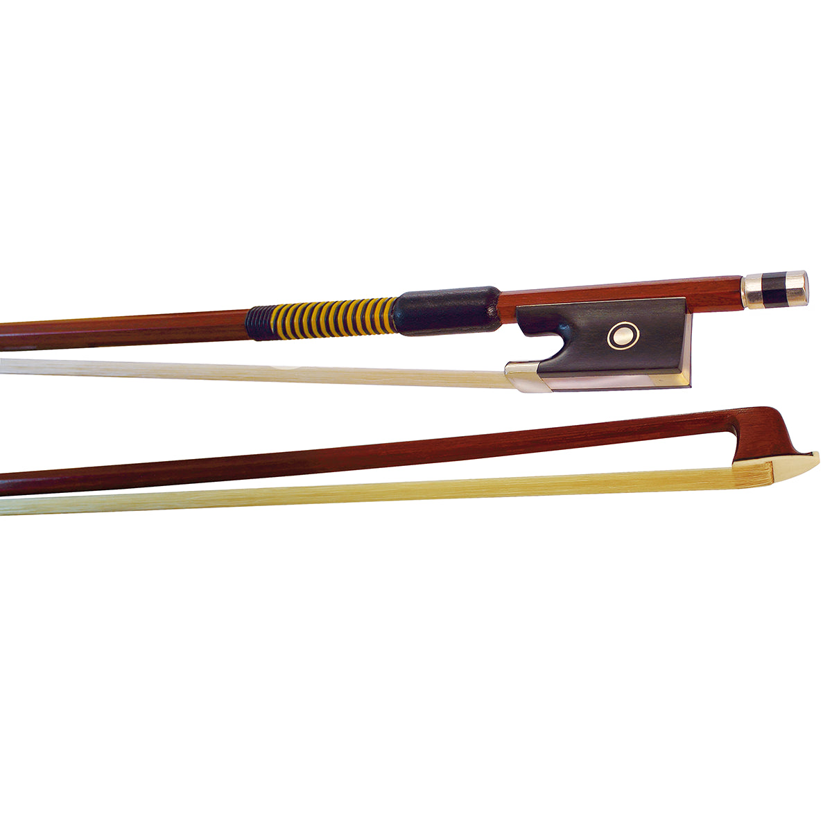 Hidersine HBO-VN44 Student Violin Bow 4/4 Size with Bulletwood Stick and Nickel Mounted Ebony Frog