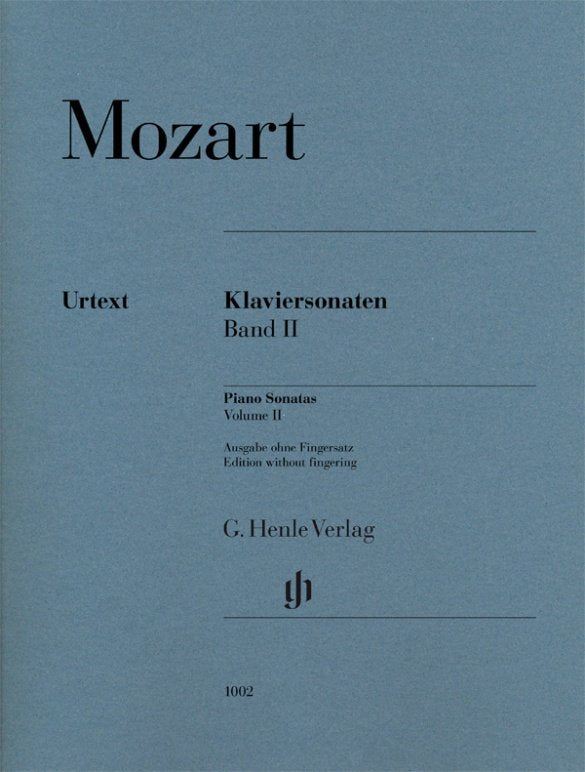 Mozart: Piano Sonatas Vol. 2 — Without Fingering (G. Henle Verlag)