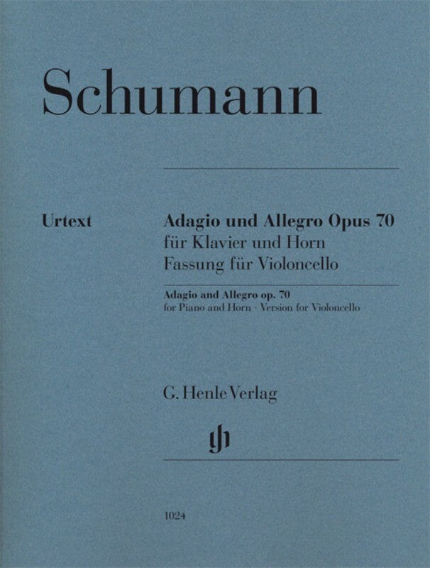 Adagio And Allegro Op 70 Vc Piano Urtext Cello (Softcover Book)