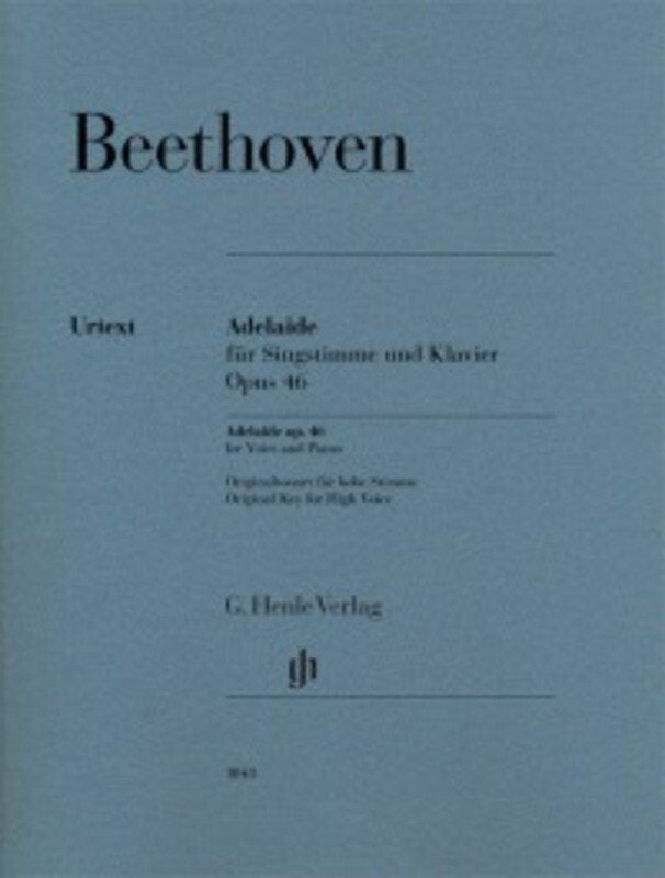 Beethoven: Adelaide, Op. 46 — High Voice Urtext (G. Henle Verlag)
