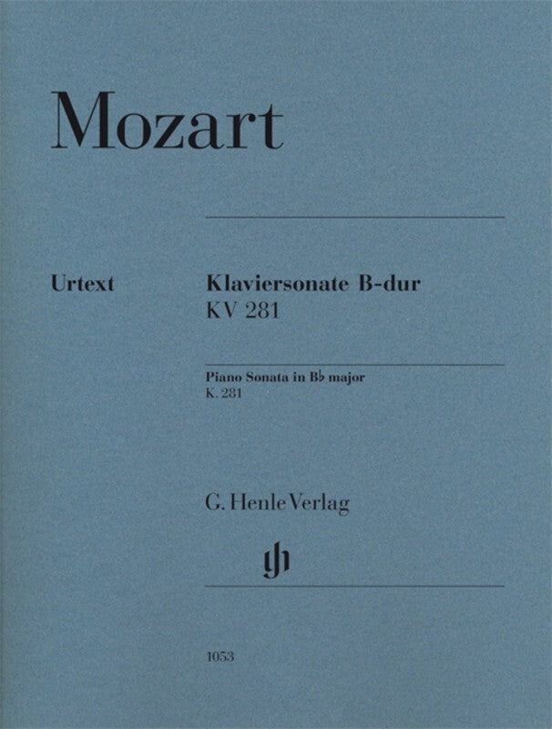 Sonata B Flat K 281 Piano Urtext (Softcover Book)