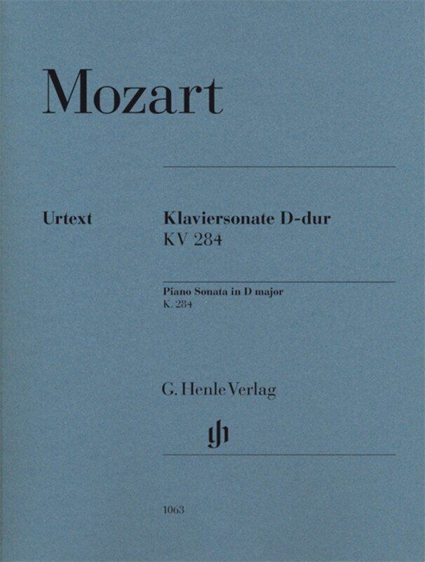 Mozart Sonata in D Major K. 284 for Piano - G. Henle Verlag, Piano Solo, 1 Page