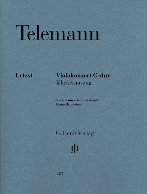 Telemann: Viola Concerto in G Major — Urtext (G. Henle Verlag)