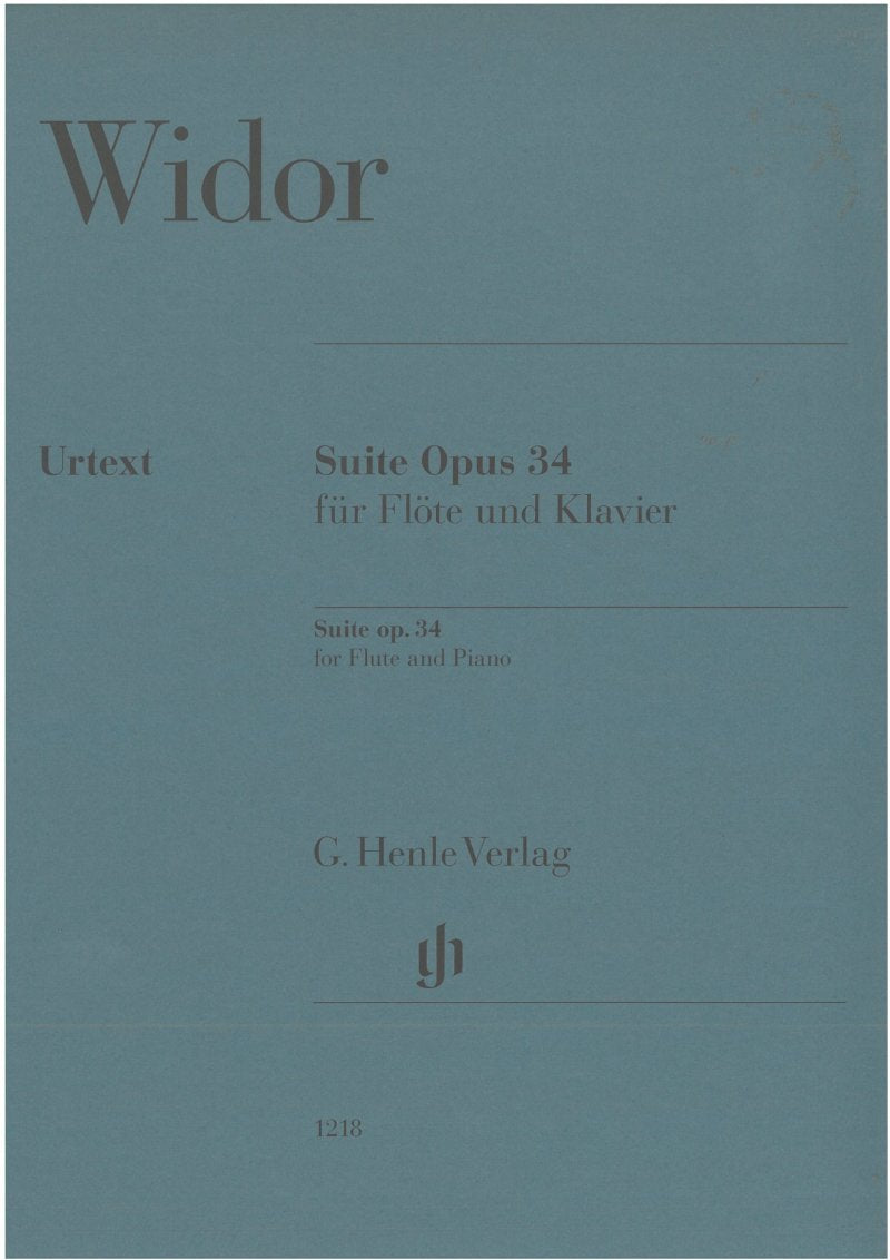 Widor: Suite, Op. 34 — Flute & Piano (G. Henle Verlag)