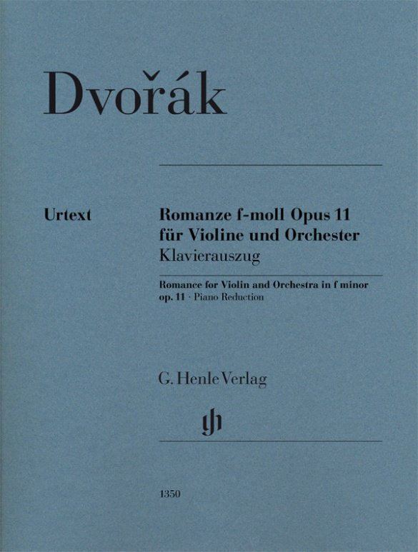 Dvořák: Romance in F Minor, Op. 11 — Violin & Piano (G. Henle Verlag)
