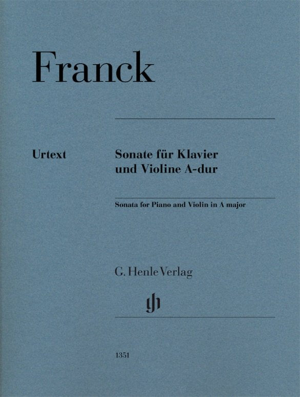 Franck: Sonata in A Major — Violin & Piano (G. Henle Verlag)
