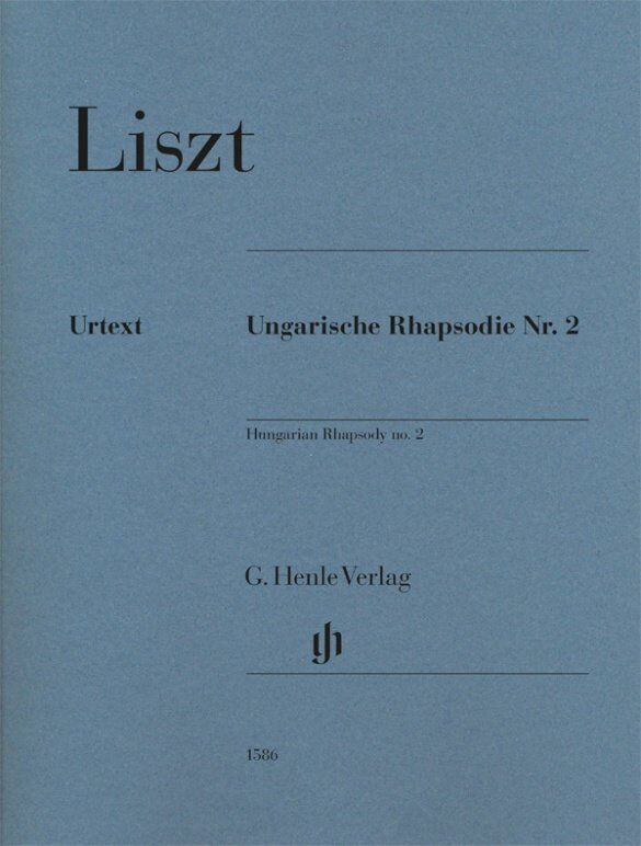 Hungarian Rhapsody No. 2 for Piano Urtext by Franz Liszt - 32 Pages, G. Henle Verlag