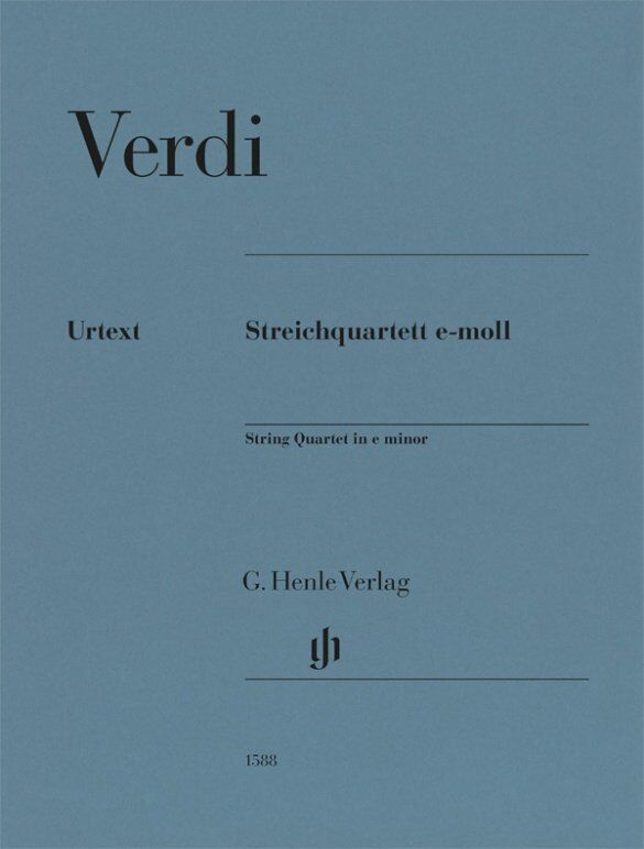 Verdi String Quartet in E Minor Set of Parts - G. Henle Verlag Edition, Cello & Viola, 69 Pages