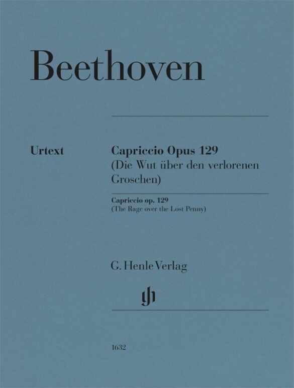 Beethoven - The Rage Over the Lost Penny Op. 129 Urtext Edition for Piano