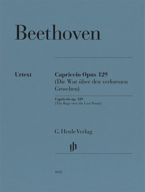 Beethoven - Alla Ingharese quasi un Capriccio G major op. 129 - Henle HN1632 Piano Sheet Music