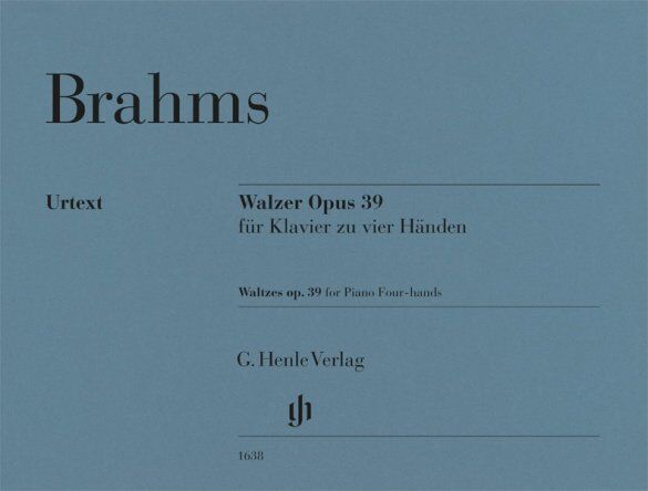 Brahms - Waltzes Op. 39 for Piano Duet, G. Henle Verlag, 27 Pages