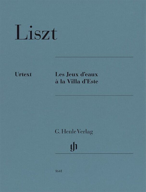 Liszt - Les Jeux d'Eaux à la Villa d'Este for Piano, Piano Solo, 22 Pages, G. Henle Verlag