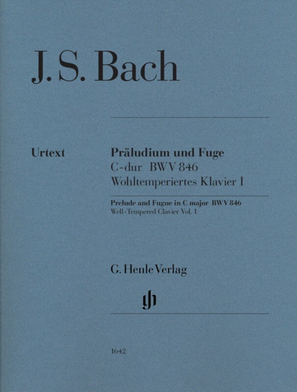 Prelude And Fugue C Maj Bwv 846 Without Fingering (Softcover Book)