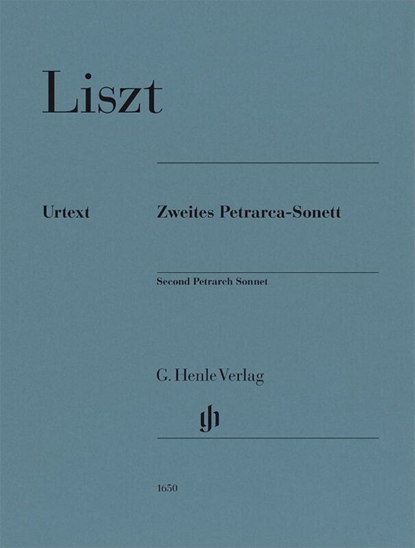 Liszt - Second Petrarch Sonnet for Piano - Urtext Edition, 14 Pages, G. Henle Verlag